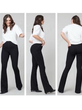 Spanx Flare Jeans, Black, Medium - Excellent Condition